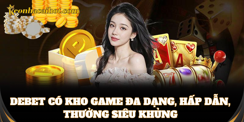 Debet có kho game đa dạng, hấp dẫn, thưởng siêu khủng