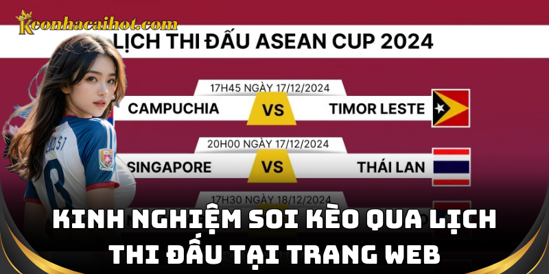 Kinh nghiệm soi kèo qua lịch thi đấu tại trang web