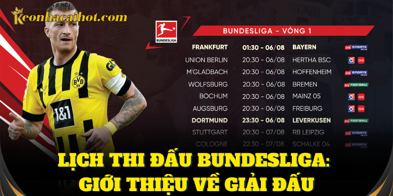 Lịch thi đấu Bundesliga – thông tin không thể bỏ qua