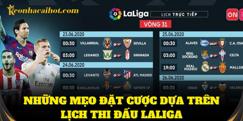 Hiểu lịch thi đấu LaLiga giúp bạn đặt cược hiệu quả hơn
