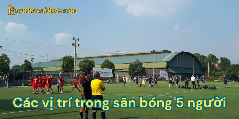 Các vị trí trong sân bóng 5 người kèo nhà cái
