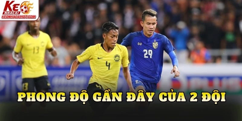 Phong độ gần đây của 2 đội